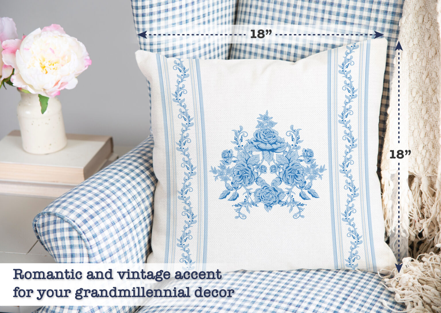 03 Royal Pillow - Perna pe fotoliu in carouri